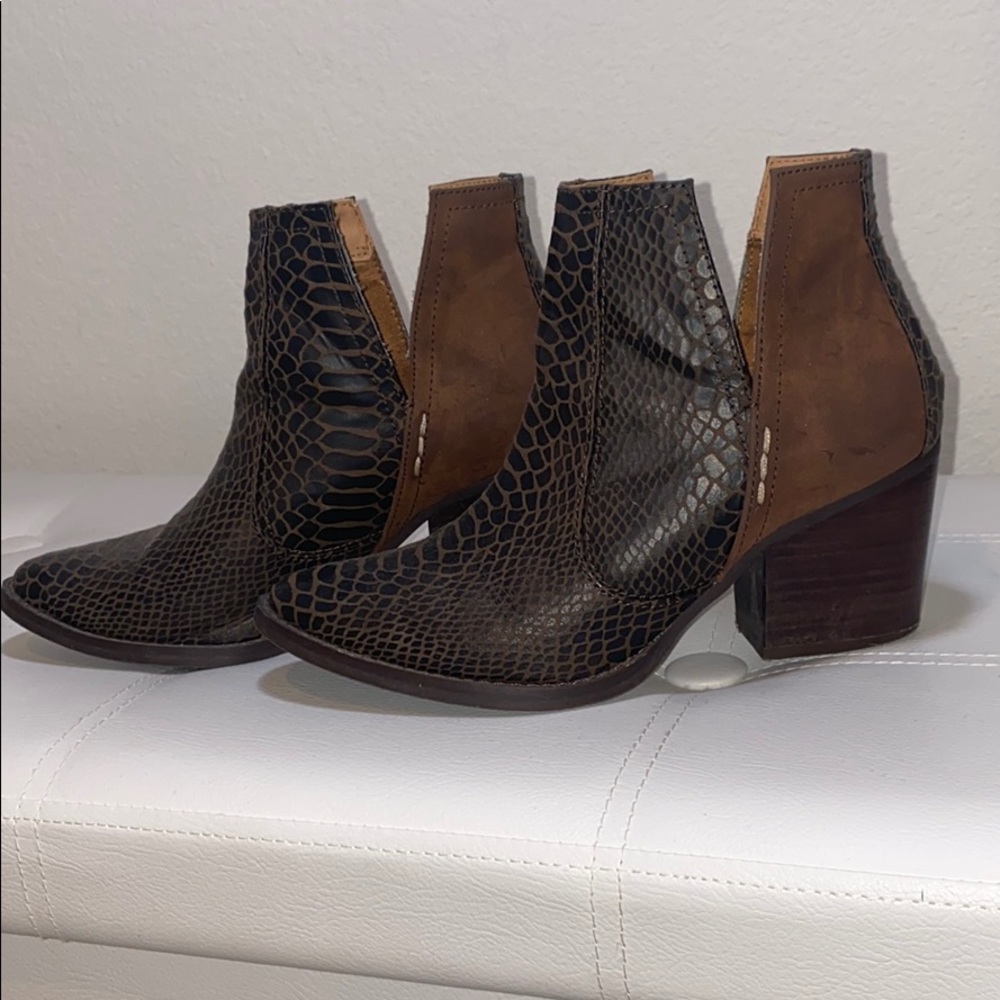 Brown booties
